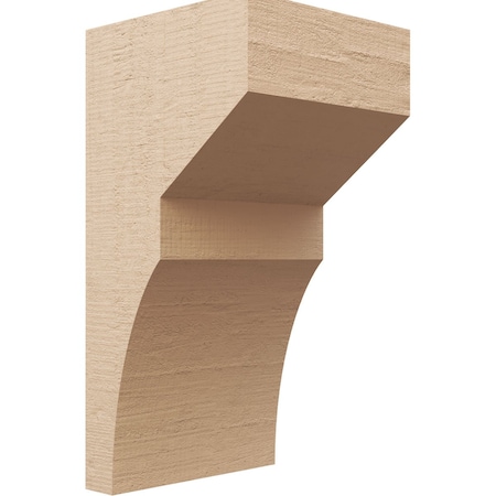 Ekena Millwork 12"W x 12"D x 24"H Wide Monterey Rough Cedar Woodgrain TimberThane Corbel, Primed Tan CORUR12X12X24MONRCPR